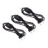 3 x Stroomkabel - LED - Halogeen - Bulb - Aan-Uit - Dimmen - connector - snoerdimmer - 2 m ZWART