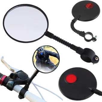 Set van 2 fietsspiegels met reflector - universeel - spiegel voor op stuur fiets - kerst cadeau tip