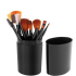 Make-up Kwastenset met Opbergkoker Zwart Set van 12 Professional 