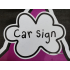Car sign Purple Ronnie 