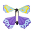 opdraaiende vlinder , vliegende vlinder paars, kindercrea