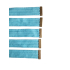 5 x Sjorband riem Groen - 100-120 cm 3,5 cm breed
