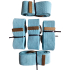 5 x Sjorband riem groen 90-100 cm