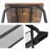 Schoenenrek industrieel design afgerond frame stabiel houtlook 