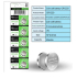 Hoge capaciteit CR1220 - 5 x batterijen - 3V lithium - knoopcel - horloges - gezondheidszorgapparaten - rekenmachine enz