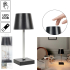 LED tafellamp Touch lamp Modern design Tafellamp Nachtlamp Bureaulamp Draadloos Dimbaar Drie lichtstanden op batterijen Woonkamer Slaapkamer Zwart