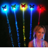 6 Stuks Kleurrijke Lichtgevende Vlechten Vlinder Glitter Glasvezel Haar Led Zijden Vlechten Bar Prom Aid Benodigdheden Haarband Haar Decor