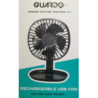 ventilator Guardo oplaadbaar via USB Blauw