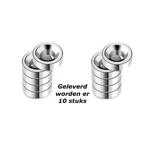 Schijfmagneten - Ringmagneten - Rond - schroefgat - Neodymium - N35 - Permanente - Ndfeb - Super Sterk - Krachtige Schijfmagneten