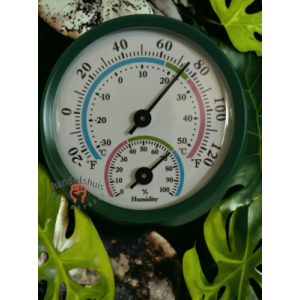 thermometer mini binnen- en vochtigheidsmeter geen batterij nodig groen