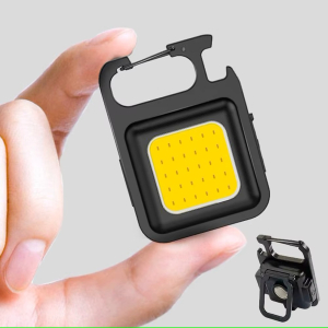 Sleutelhangerlicht Mini - Multifunctioneel - Nu met horlogekompas - Campingzaklamp - USB - Oplaadbaar - LED - Draagbaar - Pocket-Clip - Lantaarn - Buitenwerk