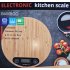 Keukenweegschaal - Bamboe - digitaal - Rond - Tot 5Kg - keukenweegschaal digitaal - precisie weegschaal - Bamboe
