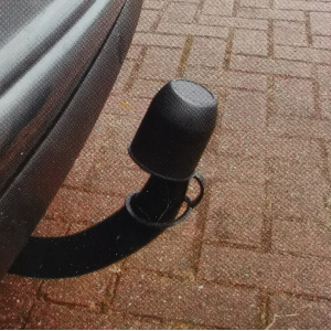 Trekhaakdop Ring hard pvc zwart Trekhaakdop Ring hard pvc zwart