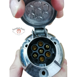 Trailer socket aanhangwagen metaal 7 plug 7 pin Trailer socket aanhangwagen metaal 7 plug 7 pin