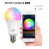 smart WiFi LED-lamp E27 9W 16000 lichtkleuren muziekfunctie timermode dimbaar bediening met app