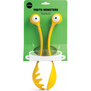 Ototo Pasta Monsters - Set Van 2 - spaghetti - pasta - salade - opscheplepel