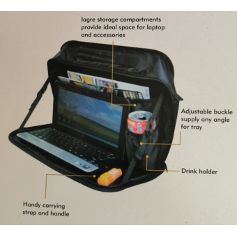 Laptop organizer with tray docu organizer