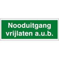 Nooduitgang vrijlaten