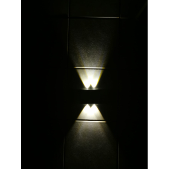 Solar LED wandlamp outdoor waterdicht 4 leds
