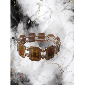 Armband Orthodoxe Icoon koperkleur en zilverkleur