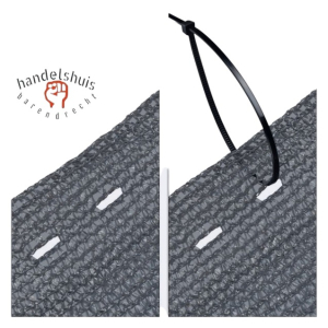Balkondoek +/- 3,5 x 4 antraciet kleur 