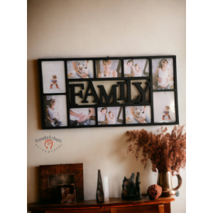 Familie collage wit Familie collage wit