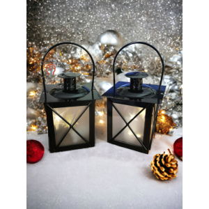 Lantaarn 2 x zwart light creations Lantaarn 2 x zwart light creations