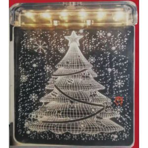 Dubbelzijdig 3D kerst decoratief raamlicht Dubbelzijdig 3D kerst decoratief raamlicht