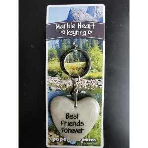 Sleutelhanger Best friends forever Marble Heart Sleutelhanger Best friends forever Marble Heart