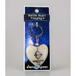 Sleutelhanger Boogschutter marble heart Sleutelhanger Boogschutter marble heart