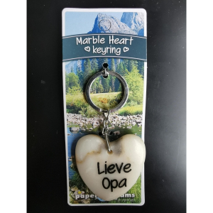 Sleutelhanger Lieve Opa Marble Heart Sleutelhanger Lieve Opa Marble Heart