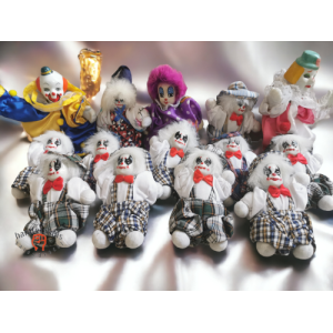 Clowns diverse 14 stuks