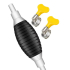 Olie Pomp - Universeel - Hand Gas Olie - Auto Brandstofpomp - Zuigbuis - zwart wit