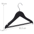 Kinderkleding hangers hout zwart 20 x