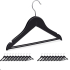 Kinderkleding hangers hout zwart 20 x
