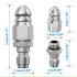 Waterstraal Hogedruksproeier - Nozzle - Schoon-Riool - 1/4 "Rvs - Hogedrukreiniger - Quick-Plug - Afvoerslang