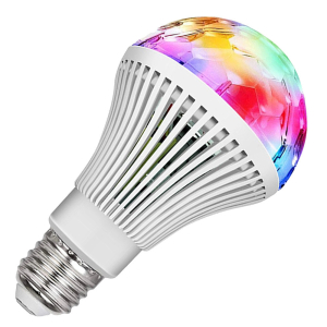 RGB LED-lamp roterende e27 discobal