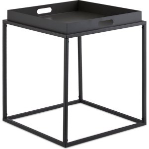 Bijzettafel dienblad dienbladtafel antraciet salontafel haltafeltje Metaal Antracietgrijs met geringe beschadiging Bijzettafel dienblad dienbladtafel antraciet salontafel haltafeltje Metaal Antracietgrijs met geringe beschadiging