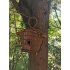 Vogelhuis met lus rustieke flair onbehandeld hout