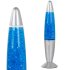 Lavawater blauw bedlampje met glitter