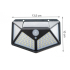 Led Zonne-Wandlamp Vier Zijlicht