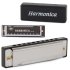 Mondharmonica metaal 10 gaten in C Major + opbergdoos