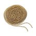 Kerstboom ketting kralen guirlande spoel 5 mtr goudkleur X2