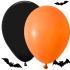 Halloween ballonnen zwart oranje set van 20 st