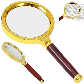 Vergrootglas 80 mm KLASSIEK goudkleur