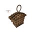 Vogelhuis met lus rustieke flair onbehandeld hout