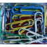 Paperclips 3 maten blister gekleurd