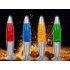 Lavawater oranje nachtlamp Bedlampje met glitter