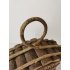 Vogelhuis met lus rustieke flair onbehandeld hout