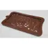 Siliconen mal voor een reep rozenchocolade